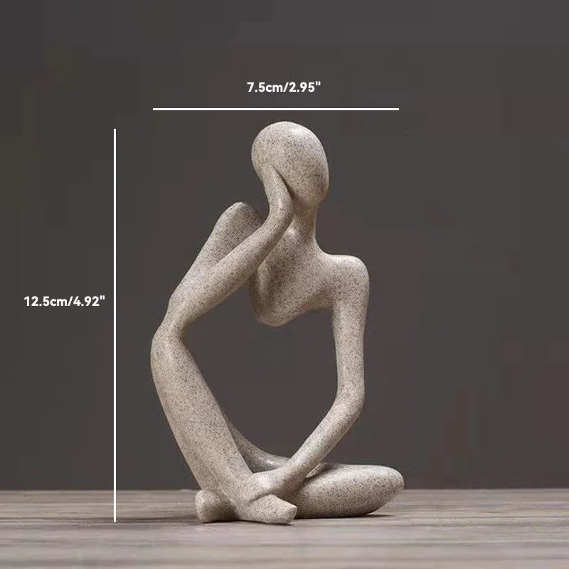 Statue abstraite du Penseur