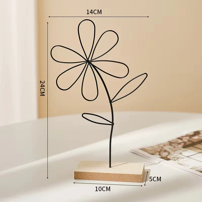 Sculpture Florale en Fer