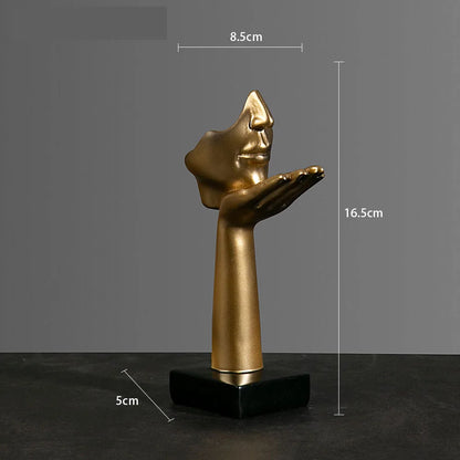 Statue Masque Abstrait Décoration Intérieure