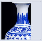 Vase en Porcelaine Bleu et Blanc de Jingdezhen