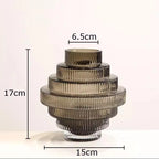Vase en Verre Ambré