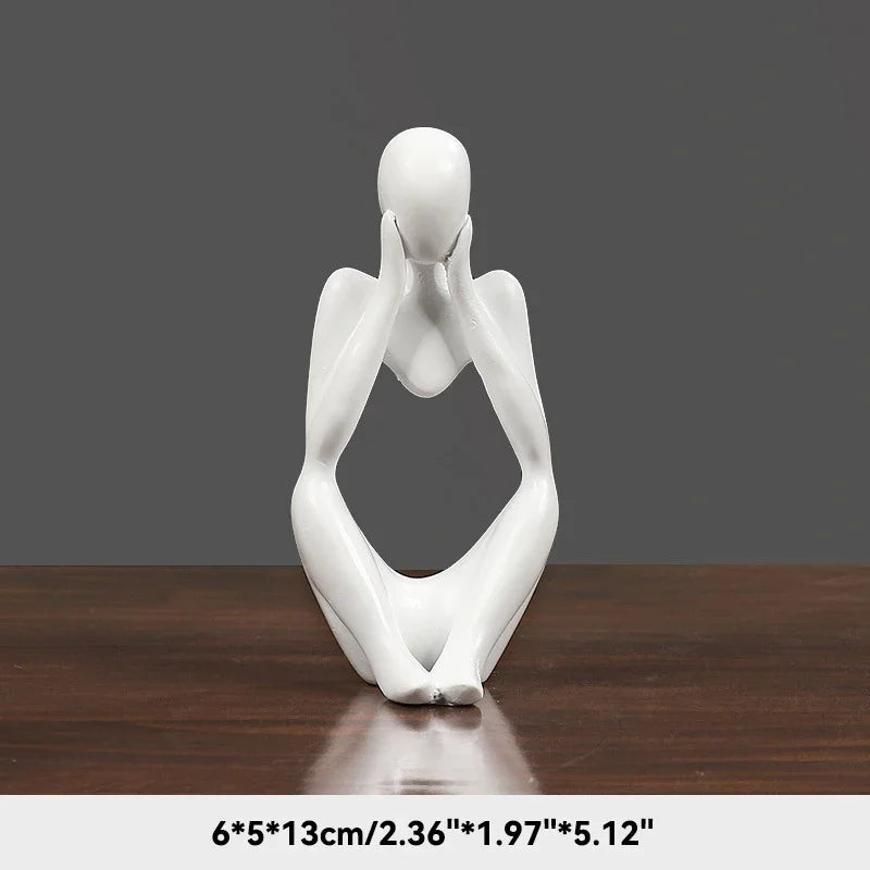 Statue abstraite du Penseur