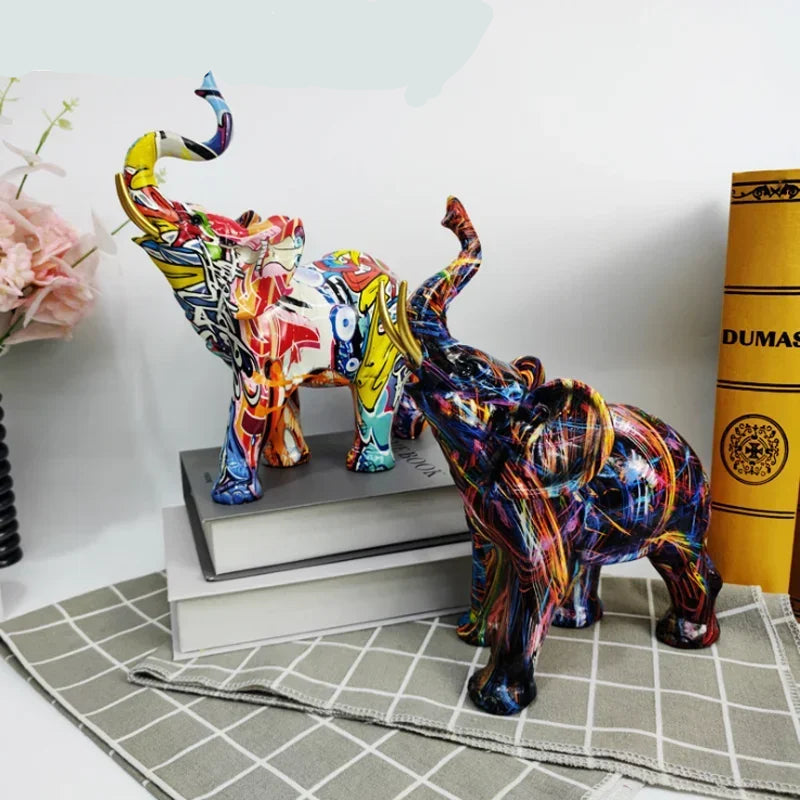 Sculpture Eléphant en Résine