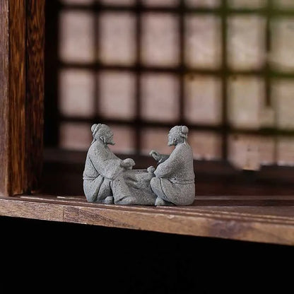 Figurines Miniatures d’Aînés Chinois