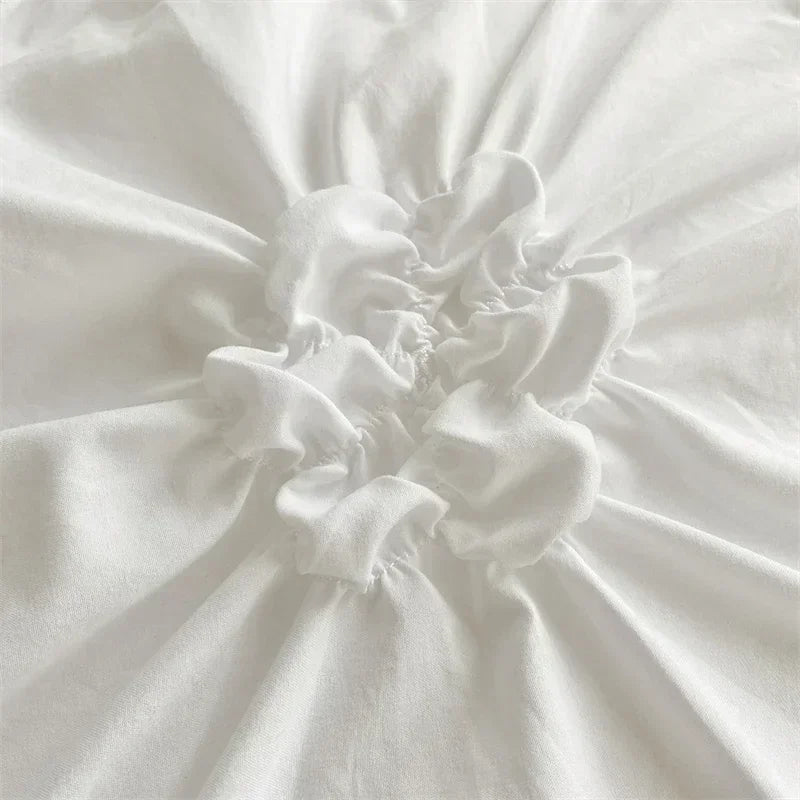 Parure de Lit à Fleurs Torsadées
