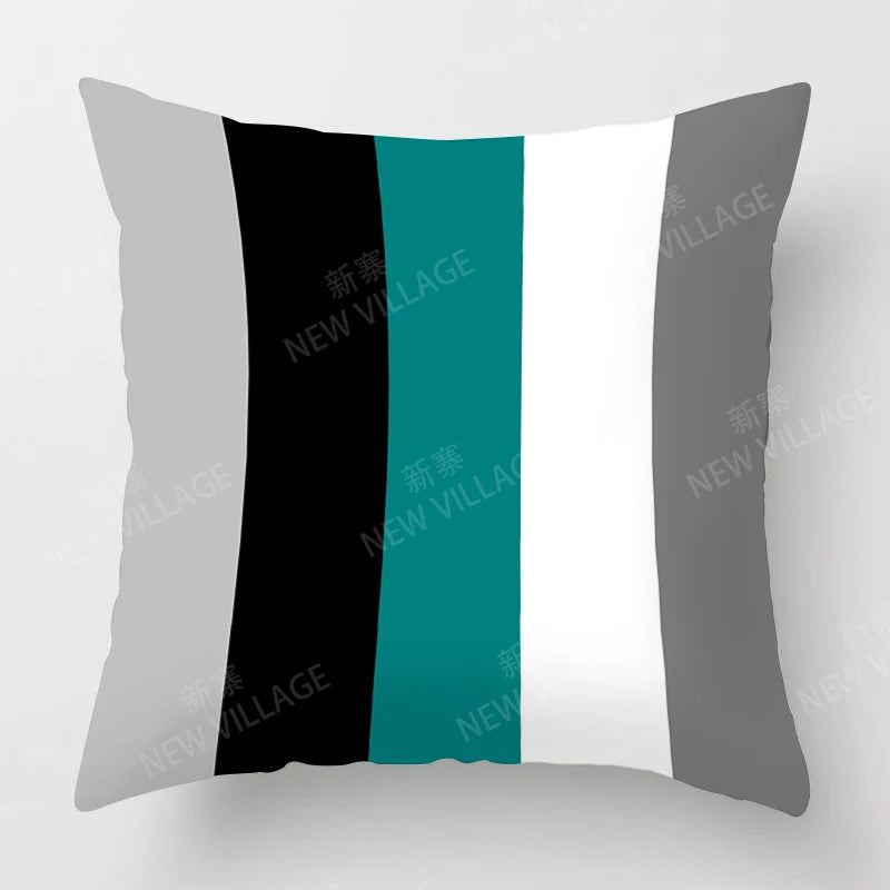 Housse de Coussin Verte Abstraite