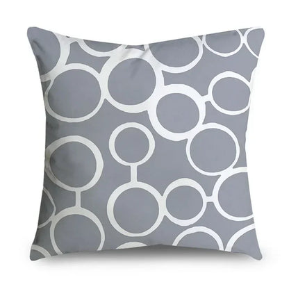 Housse de Coussin Décorative Grise