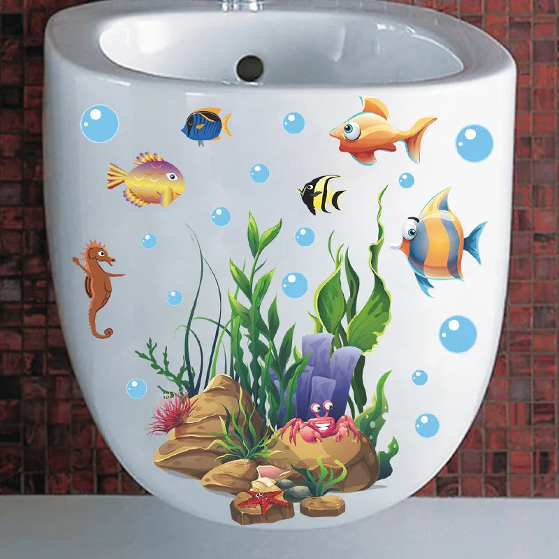 Autocollant Mural Plante WC