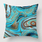 Housse de Coussin Verte Abstraite