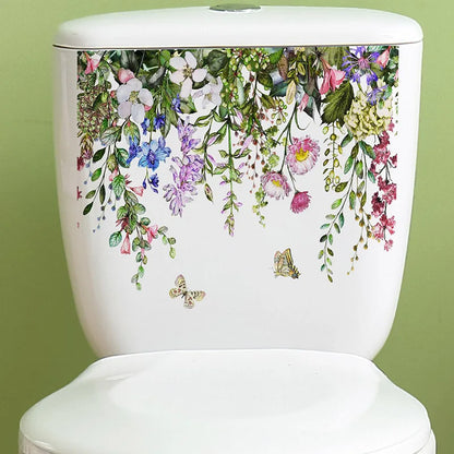 Autocollant Mural Plante WC