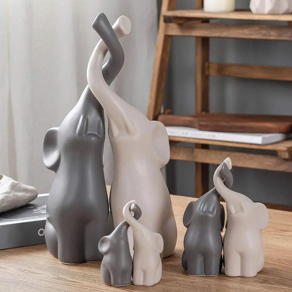 Figurine Eléphant en Céramique