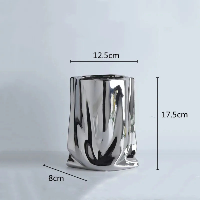 Vase en Céramique en forme de sac