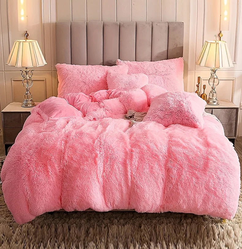 Housse de Couette Luxueuse en Peluche