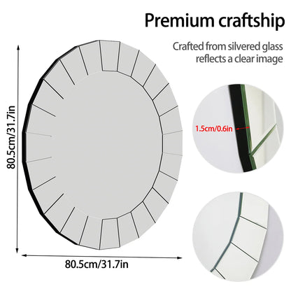 Miroir Décoratif Rond 80 cm