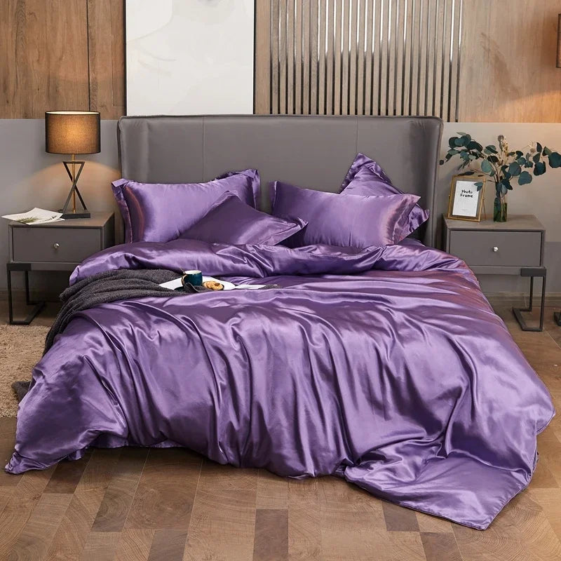 Parure Housse de Couette en Satin