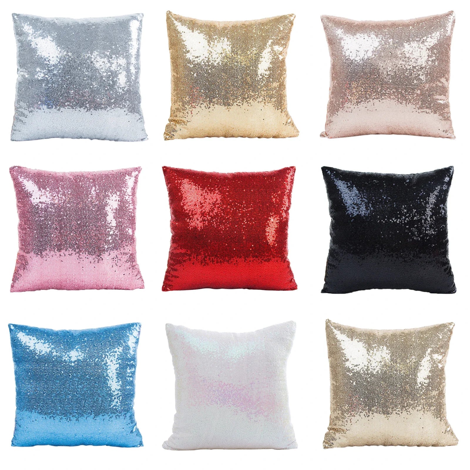 Housse de Coussin Pailletée