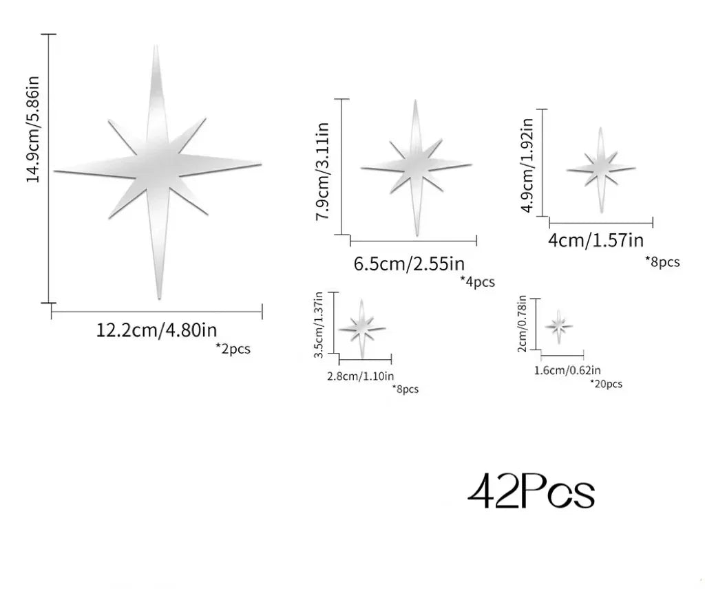 Autocollant Mural Décoration Etoile