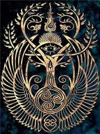 Tableau Moderne Art Arbre de Vie