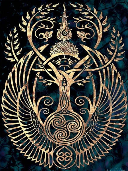 Tableau Moderne Art Arbre de Vie