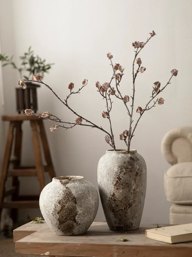 Vase en Céramique Tacheté