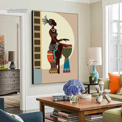 Tableau Moderne Art Africain