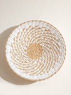 Panier mural en jonc de mer fait main