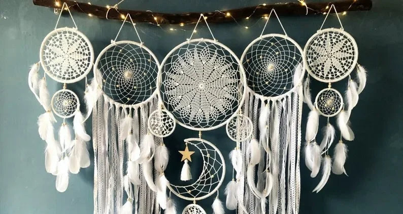 Macramé Murale Attrape-Rêves Bohèmes