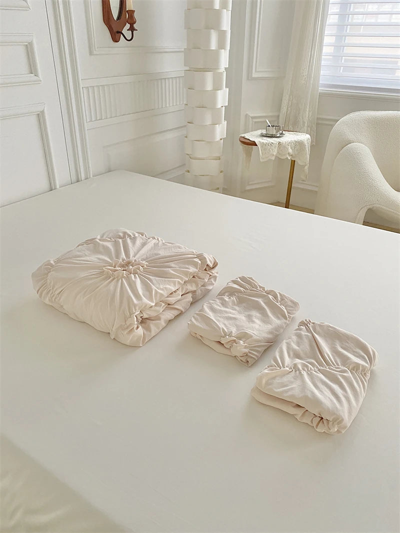 Parure de Lit à Fleurs Torsadées