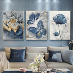 Toile Murales Fleur et Papillon