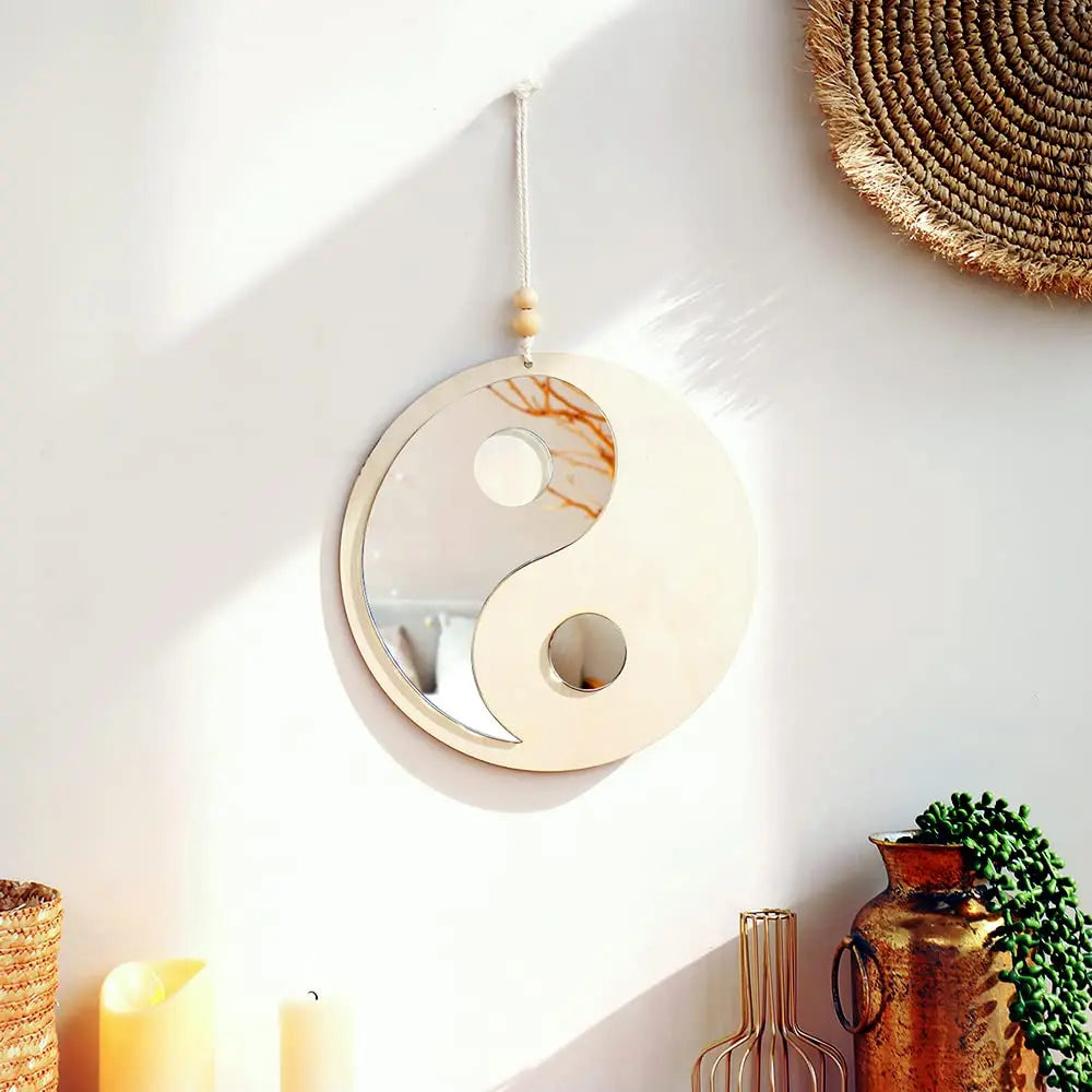 Miroir Décoratif en Bois
