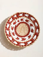 Panier mural en jonc de mer fait main