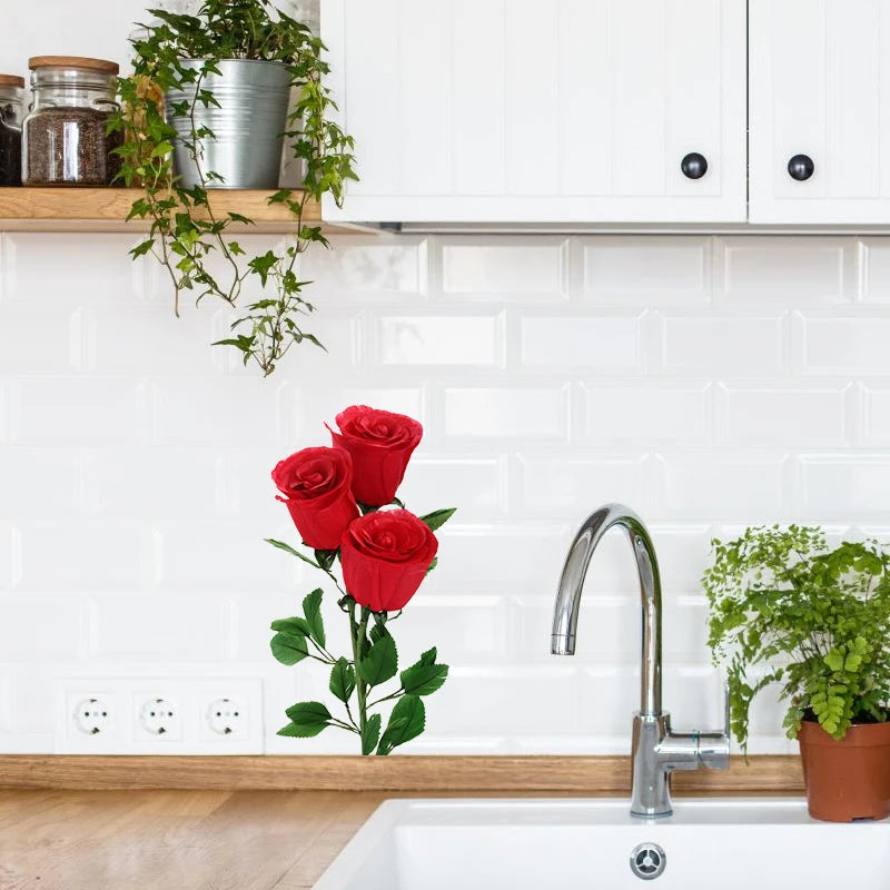 Autocollant Mural Fleur WC