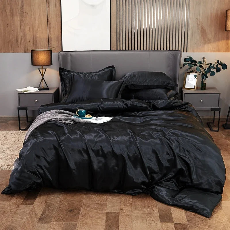 Parure Housse de Couette en Satin
