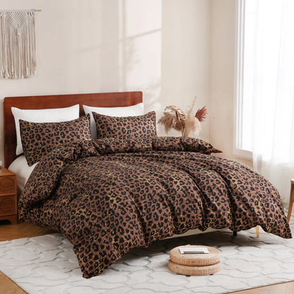 Parure Housse de Couette imprimée Léopard