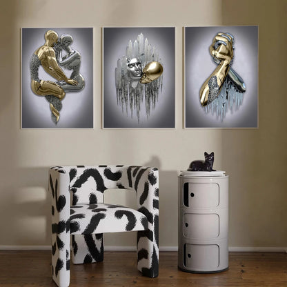 Tableau Moderne Art Design Couple