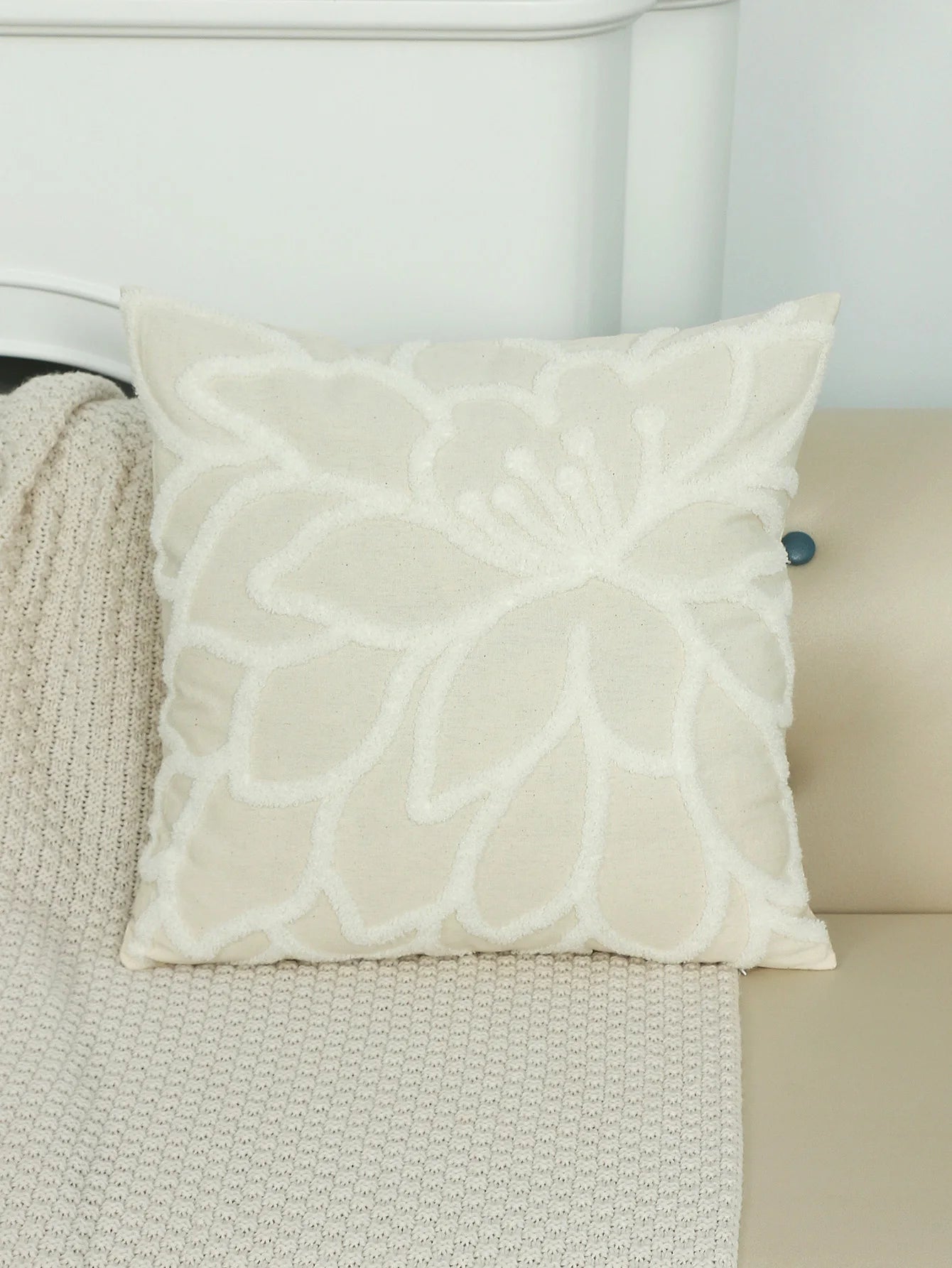 Housse de Coussin en Peluche douce