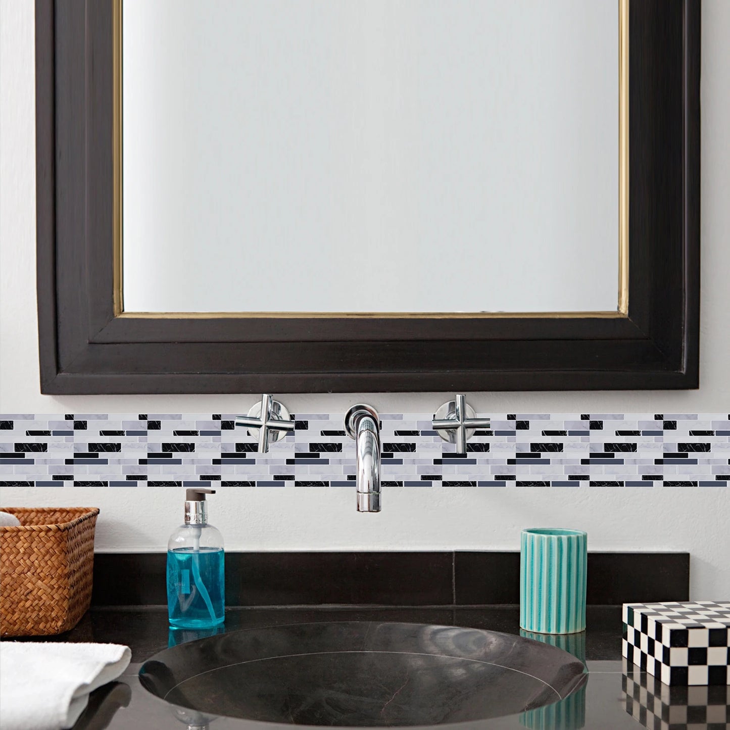 Revêtement Autocollant Mural Décoratif Mosaïque