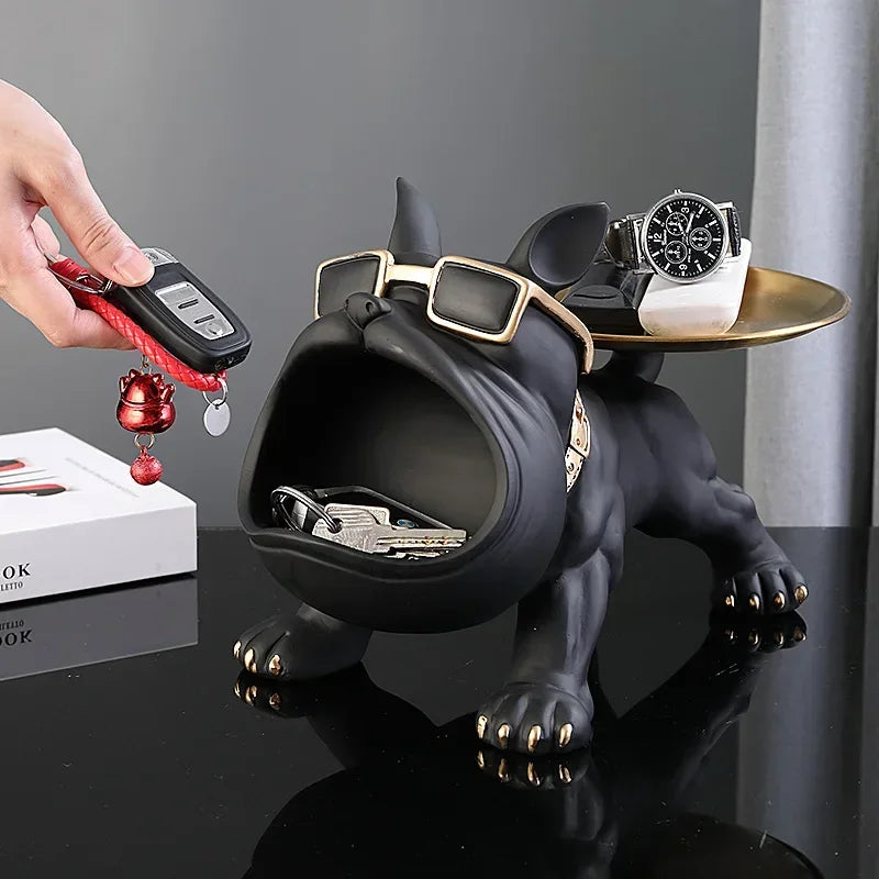 Figurine de Bouledogue Décoration Intérieure