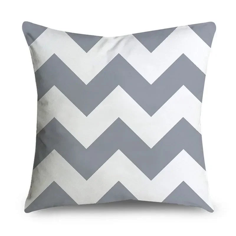 Housse de Coussin Décorative Gris