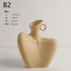 Vase en Céramique Sculpturale