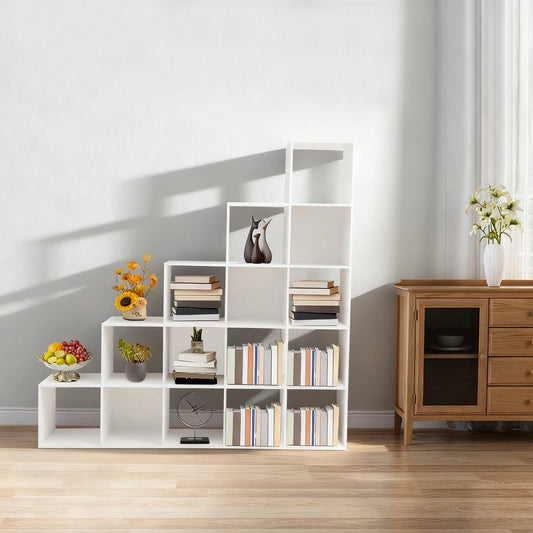 Bibliothèque d'angle en forme de L