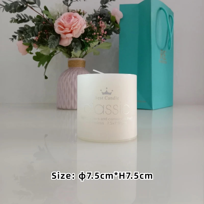 Bougies Pilier Blanc Ivoire