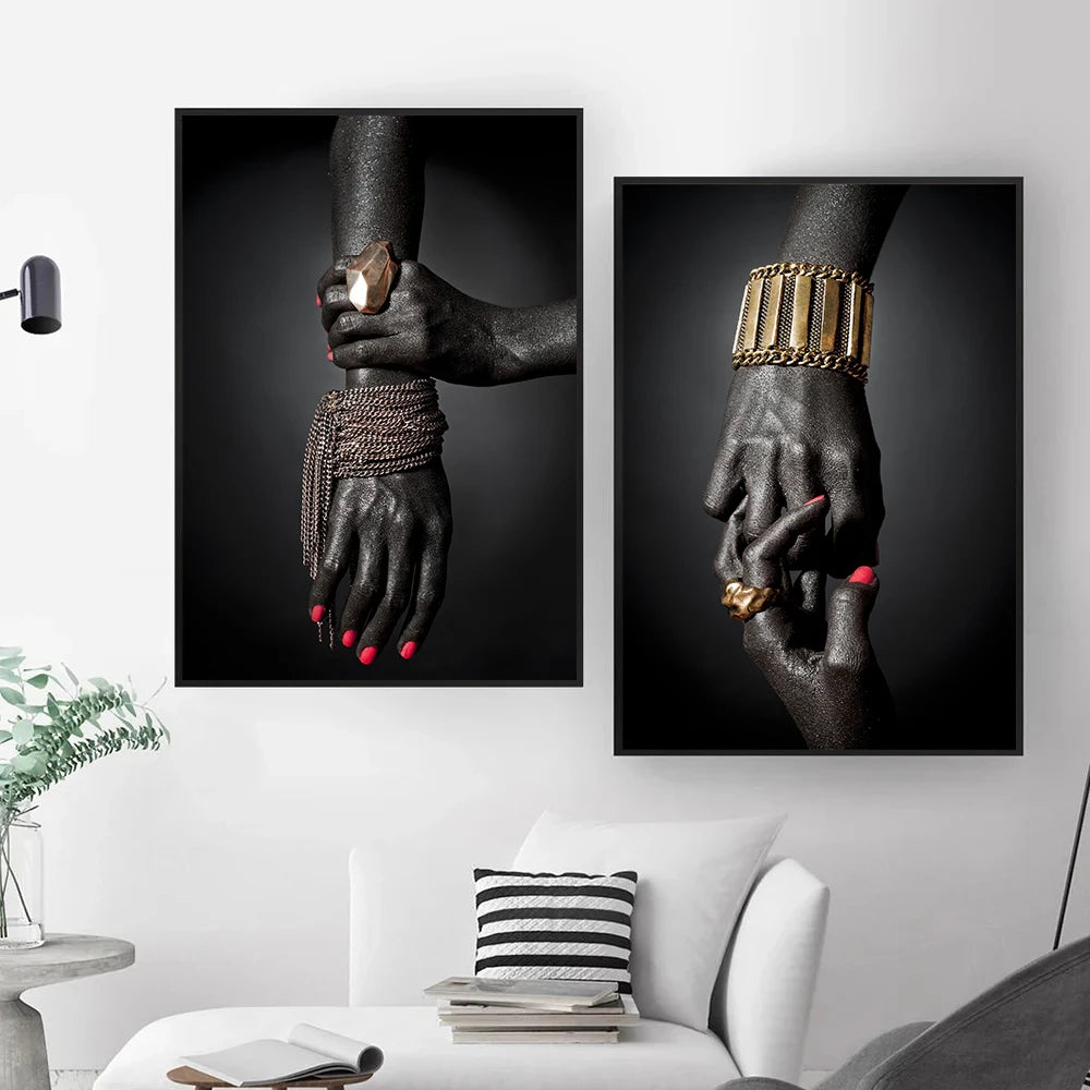 Tableau Moderne Main Africaine