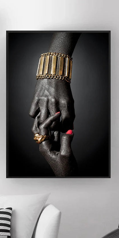 Tableau Moderne Main Africaine