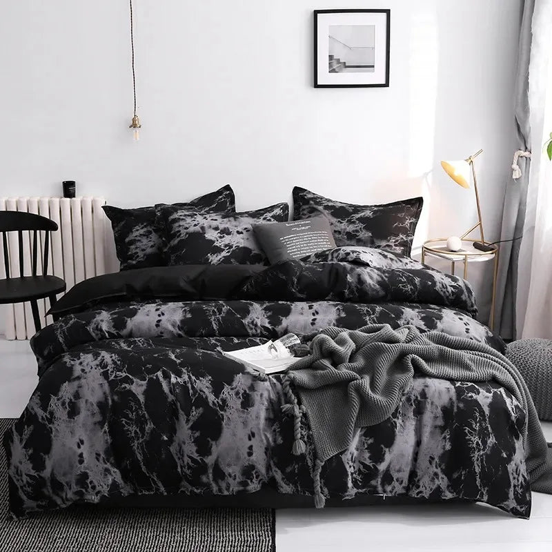 Parure de Lit Noir et Blanc