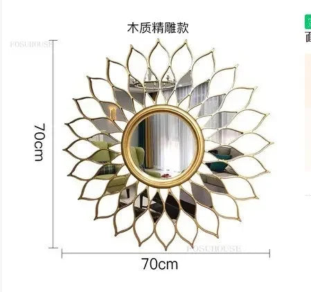 Miroir Décoratif  Rond de Luxe