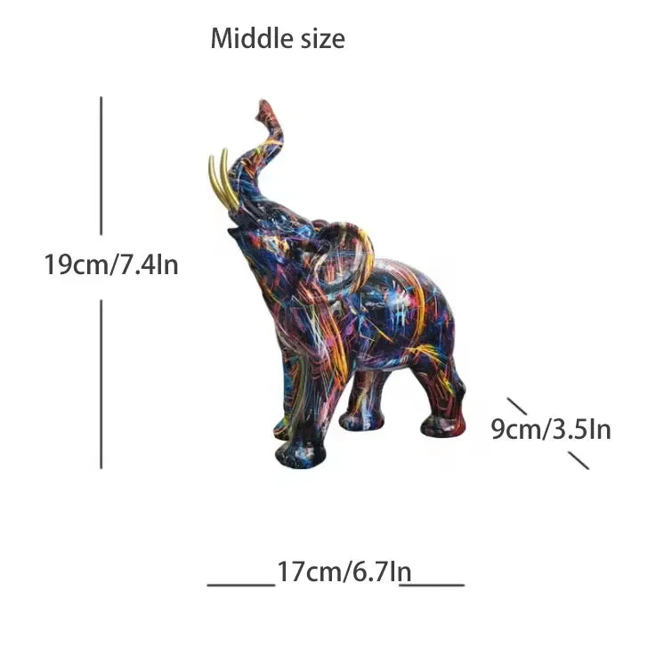 Sculpture Eléphant en Résine