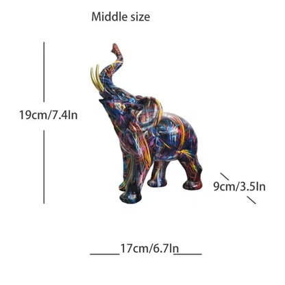 Sculpture Eléphant en Résine
