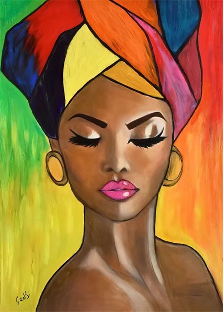 Tableau Moderne Art Africain