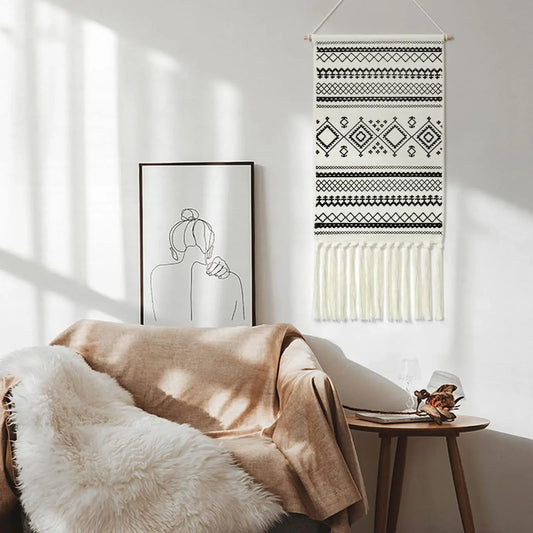 Tapisserie Murale bohème chic en Macramé
